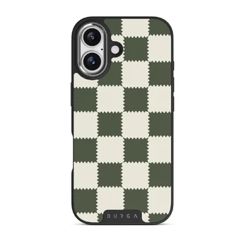 Retro Grid - iPhone 17 Case, Elite Dark (MagSafe) / Silver