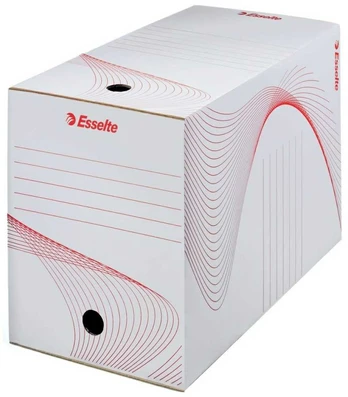 Archyvinė dėžė Esselte, 20cm, kartoninė, baltos spalvos