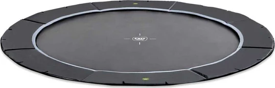EXIT Dynamic ground level sports trampoline ø427cm - juodas