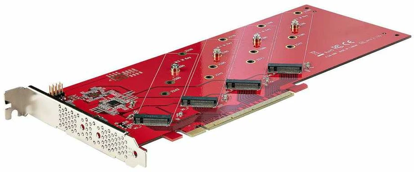 Startechcom StarTech QUAD M.2 PCIE X16 SSD ADAPTER/WITH BIFURCATION PCIE 4.0
