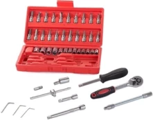 Įrankių rinkinys Verk Group Torx Socket & Wrench Set, 46 vnt. kaina