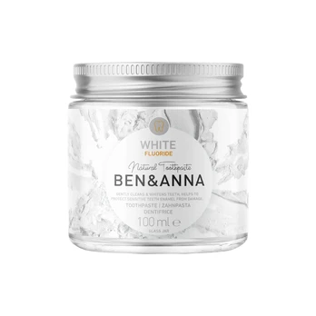 BEN & ANNA WHITE FLUORIDE dantų pasta, 100 ml