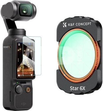 K&F Concept K&F DJI Osmo Pocket 3 Magnetic 6-line star filter