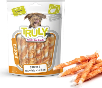 Truly - Chicken Jerky Rawhide Twisted - 325g