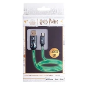 Kabelis Wizarding World Harry Potter, Lightning/USB A, 120 cm, žalia