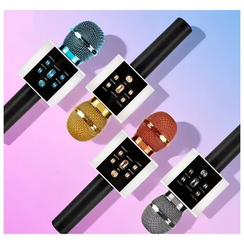 Smagus karaoke bluetooth mikrofonas - mėlynas
