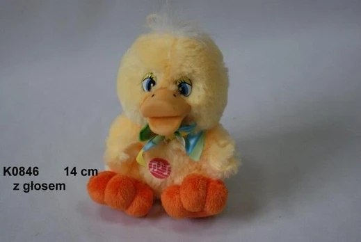 Pliušinė antis su garsu 14cm