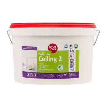 Dažai Vivacolor Green Line Ceiling, balta, 7.2 l