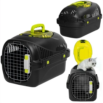 Transporteris katėms Peluvio Safy Black - transportavimo narvas, juoda