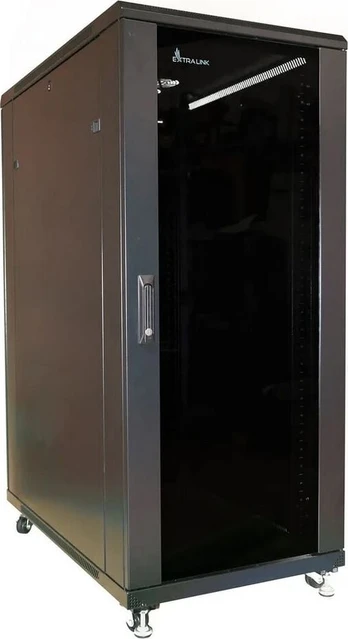 EXTRALINK 27U 800X800 stovima spintelė juodas