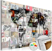 Artgeist Kamštinis paveikslas - Modern World's Map [Cork Map] kaina