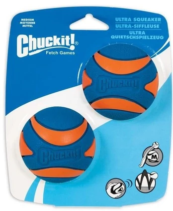 Chuckit - Ultra Squeaker Ball M 6 cm 2 pcs
