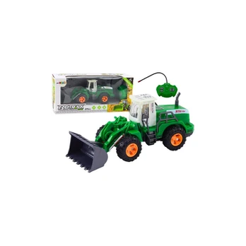 Lean Toys Excavator Loader R/C Remote Control Elevating Arm Žalias