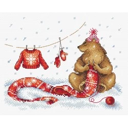 Time to Wrap Up Warm! SM-328 - Siuvinėjimo rinkinys