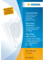 1x25 Herma dokumentų apsaugos 63x90 5010