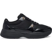 Laisvalaikio batai Tommy Hilfiger Modern Runner Shiny Leather FW0FW09413 Juoda