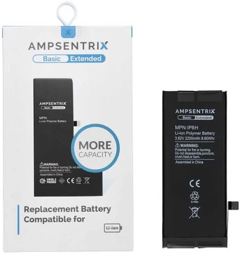 Inne AmpSentrix Basic battery for iPhone 8 (high capacity)