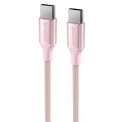 Swissten Textile II USB-C - USB-C Data and Charching Cable 1.5m kaina