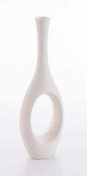 Dekoratyvinė vaza Riso, 36 cm, kreminė sp.