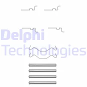 Priedų komplektas, diskinių stabdžių trinkelės DELPHI LX0435 kaina