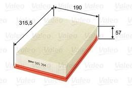 Oro filtras VALEO 585394 kaina