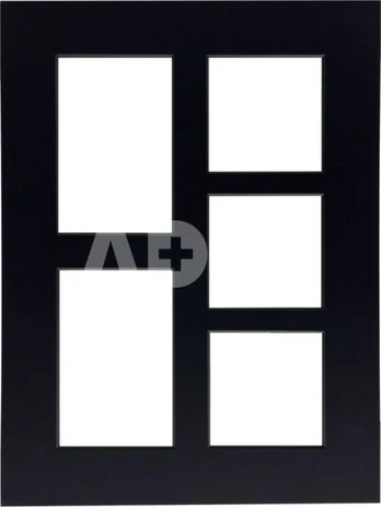 Focus Passepartout Black w. black core 30x40 Collage 5 images