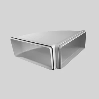 Gartraukio priedas ELICA Horizontal Rectangular Bend 90 deg. 220x90 mm