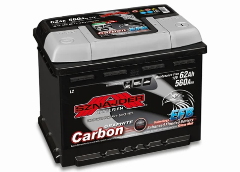 AKUMULIATORIUS SZNAJDER START-STOP CARBON EFB 12V/62AH/560A EN 56205