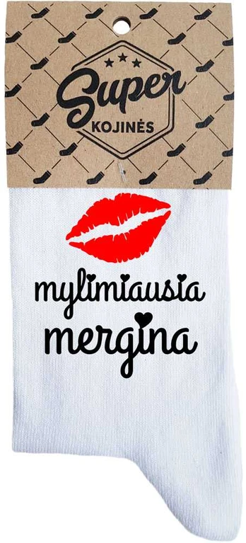 Moteriškos kojinės „Mylimiausia mergina“