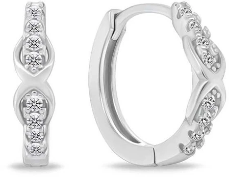 Brilio Silver Charming sidabrinis hoop earrings EA1132W