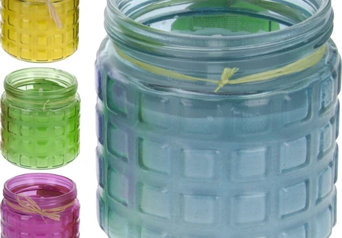 Žvakė CITRONELLA, stikliniame indelyje
