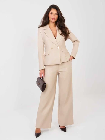 Italy Moda Kelnės-IT-SP-FL10013.87-smėlio spalva