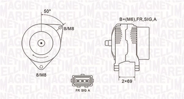 MAGNETI MARELLI 063731857010 Alternator