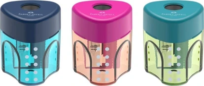 "Auto Grip Mini" mišrių spalvų galąstuvas Faber Castell