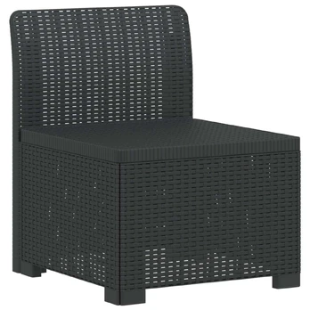 1-Vietis Sodo Sofas, Atrodo kaip Ratano PP Antracito