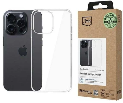 3MK ClearCase Eco iPhone 15 Pro GRS CU 1304127