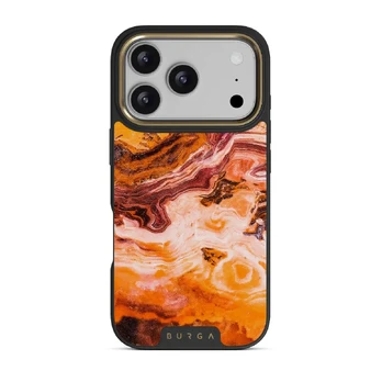 Pumpkin Spice - Orange iPhone 17 Pro Case, Elite Dark (MagSafe) / Gold