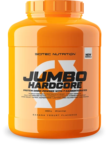 Scitec Jumbo Hardcore - 3060g (šokolado sk.)