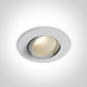 7W LED įleidžiamas šviestuvas, baltas, 4000K, 11107B/W/C