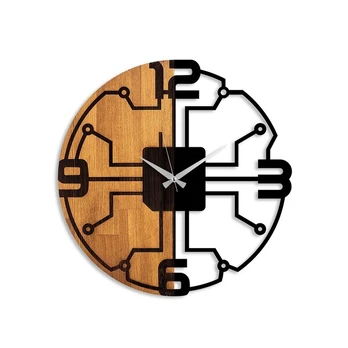 Sieninis laikrodis Wooden Clock 61