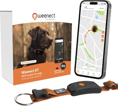 Weenect Dog XT Orange Collar - NEW GPS dog collar