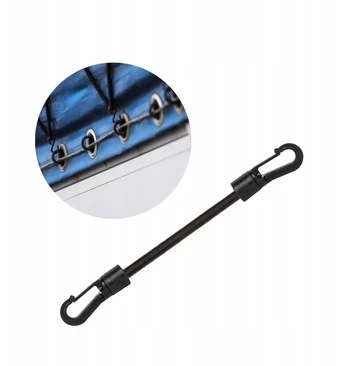 Elastinga guma Bungee Cord Lock Hook, Kabliukas-pvc 0,6x60 cm, Bradas (3612)