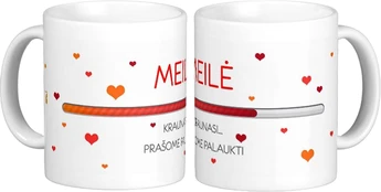 Puodelis "Meilė kraunasi"