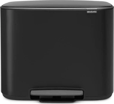 Brabantia Bo Pedal Bin black, 11 + 23 L