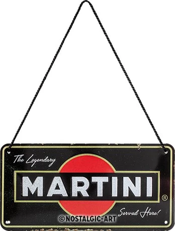Pakabinama iškabos „Martini - Served Here“, Nostalgic-Art