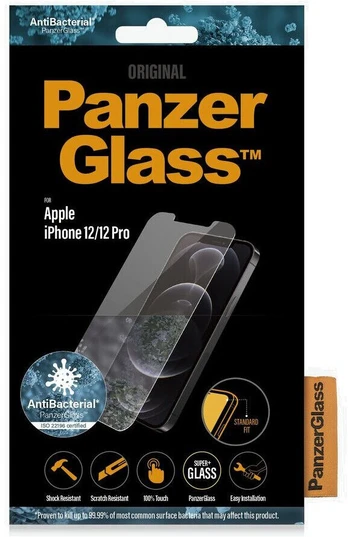 PanzerGlass Apple, For iPhone 12/12 Pro, Glass, Transparent, Clear Screen Protector, 6.1 "
