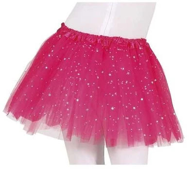 Fiesta Fuchsia tylskørt med stjerner, barn