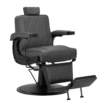 Kirpyklos kėdė Professional barber chair BM88066B grey