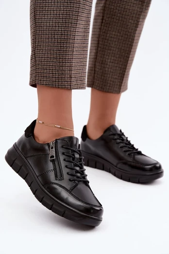 Juodi aulinukai su užtrauktuku Step in style