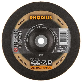 Met. šlif. diskas „RHODIUS" 230x7x22,2 mm